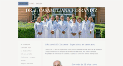 Desktop Screenshot of drcasamitjana.com